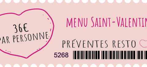 ticket saint valentin